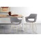 Armen Living Gigi Gray Velvet Dining Room Chair with Gold Metal Legs, PK2 LCGICHGREY - alternate 6